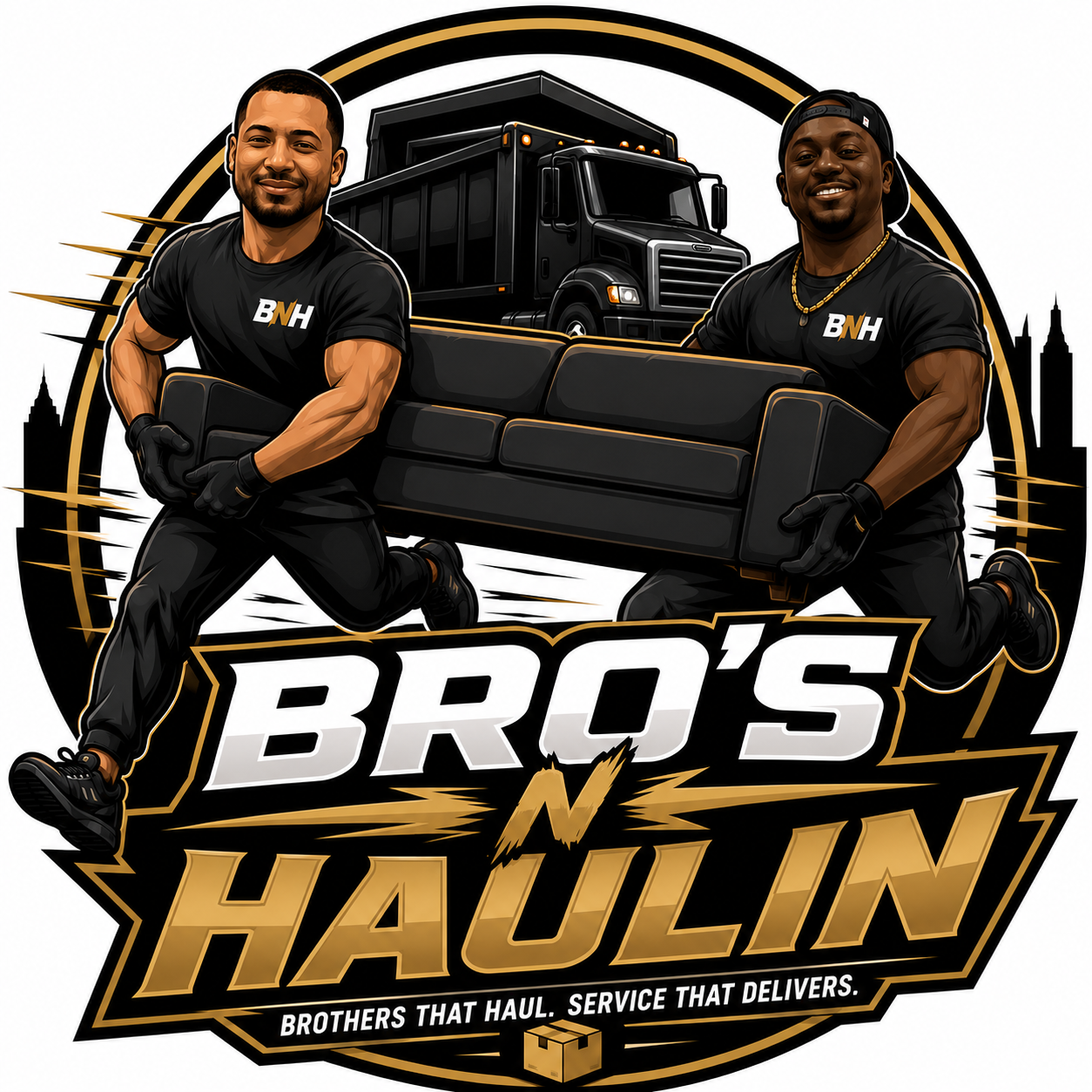 Bro's N Haulin logo